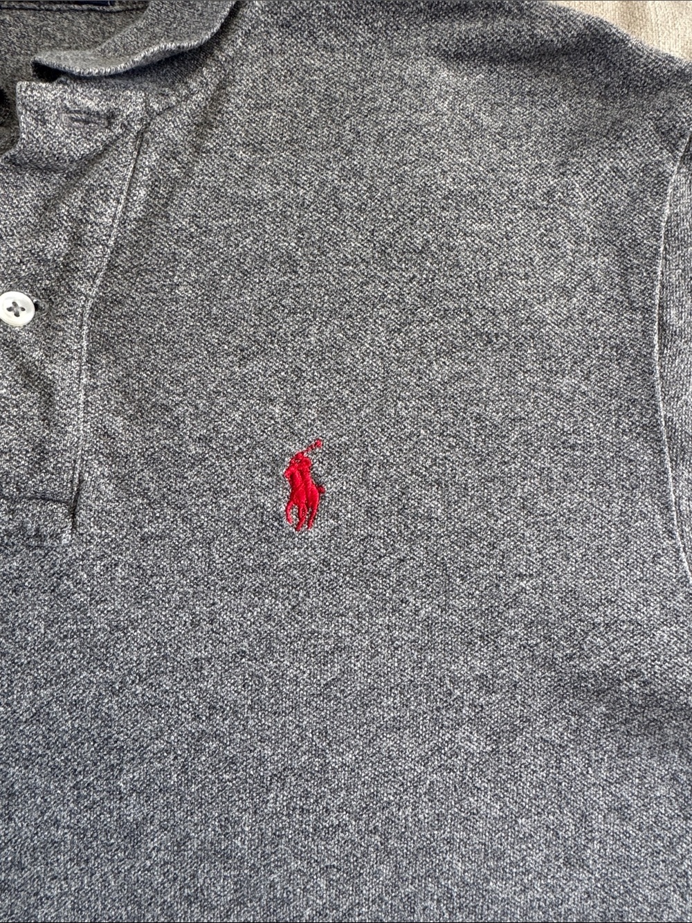 Polo by Ralph Lauren Heathered Polo Shirt - Picture 3 of 5